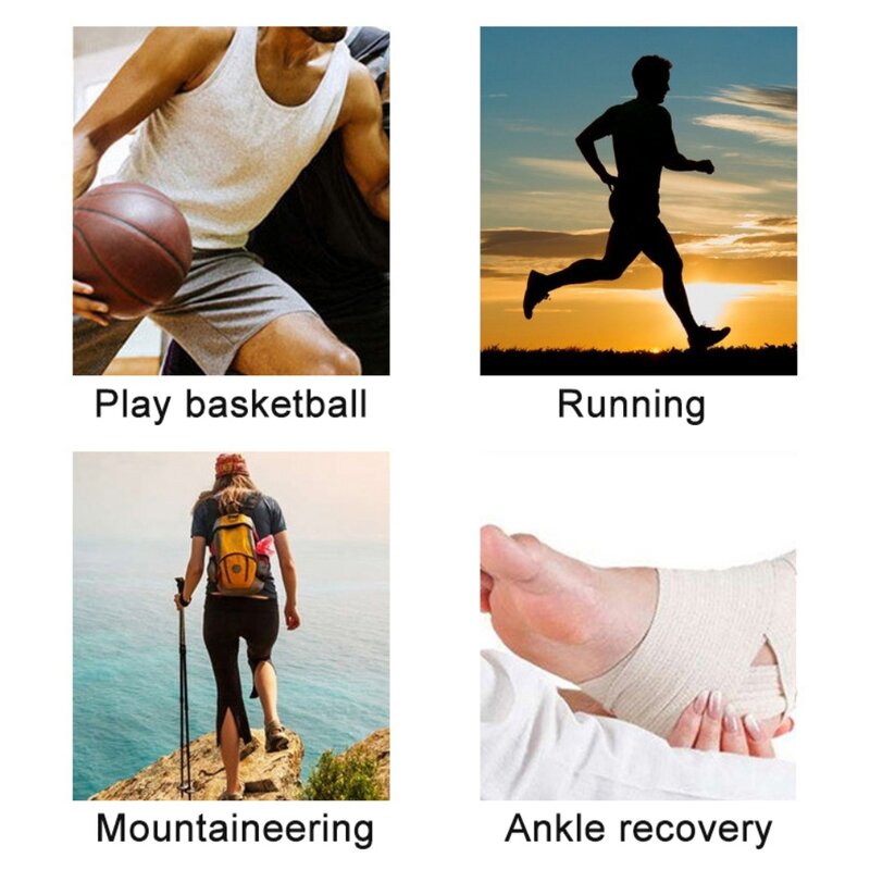 Soporte de tobillo para mujer, protector deportivo antiesguinces y antiarrugas para pies, esguince fijo, rehabilitación, un juego, novedad