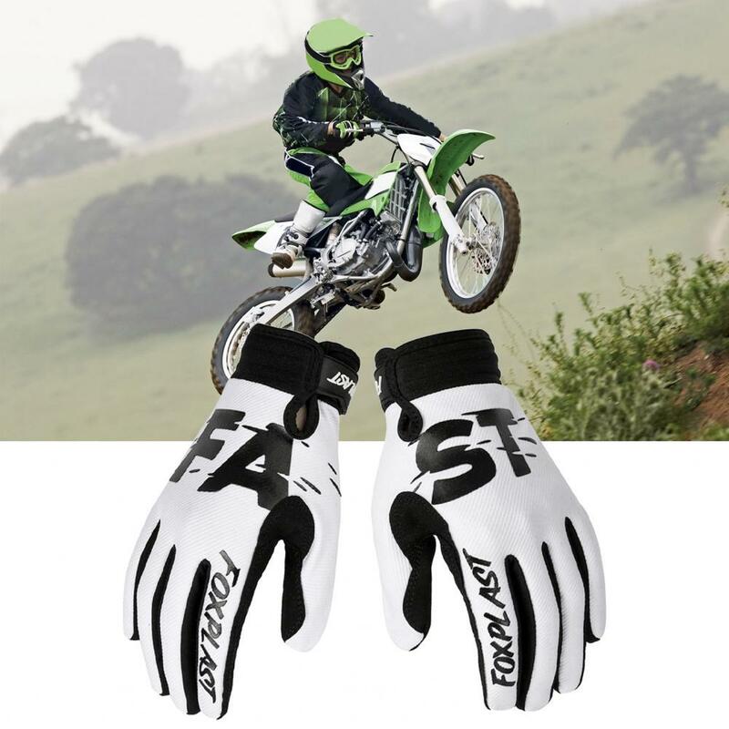 1Pair Practical Full Finger Glove Breathable Hands Protection Motorcycle Gloves for Bike Racing Biking Gloves