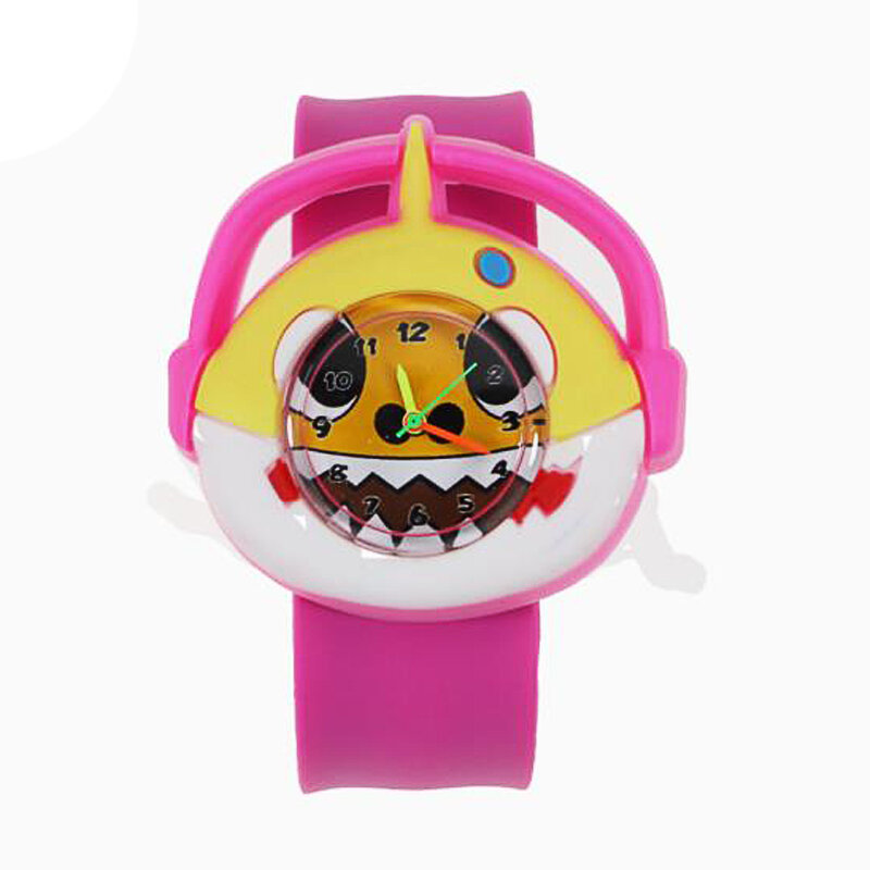 漫画恐竜世界子供たちは防水子供腕時計ベビーサメ時計ガールズボーイズ誕生日プレゼントの子供の子リストバンドのおもちゃ