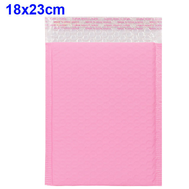 Sobres acolchados para correo, bolsa de plástico, autosellado, color rosa, 25 unidades, 50 unidades