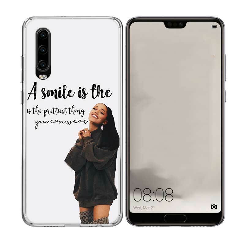 Ariana Grande Ag Zoetstof Luxe Tpu Siliconen Case Voor Huawei P30 P20 Mate 20 10 Pro P10 Lite P Smart Z Plus + 2019 2018 Cover