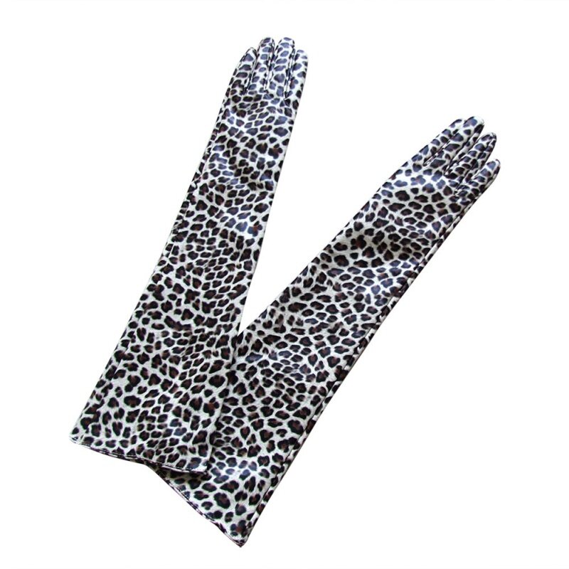 Guante de fiesta de noche para mujer, de piel sintética, sobre guantes largos hasta el codo, T551