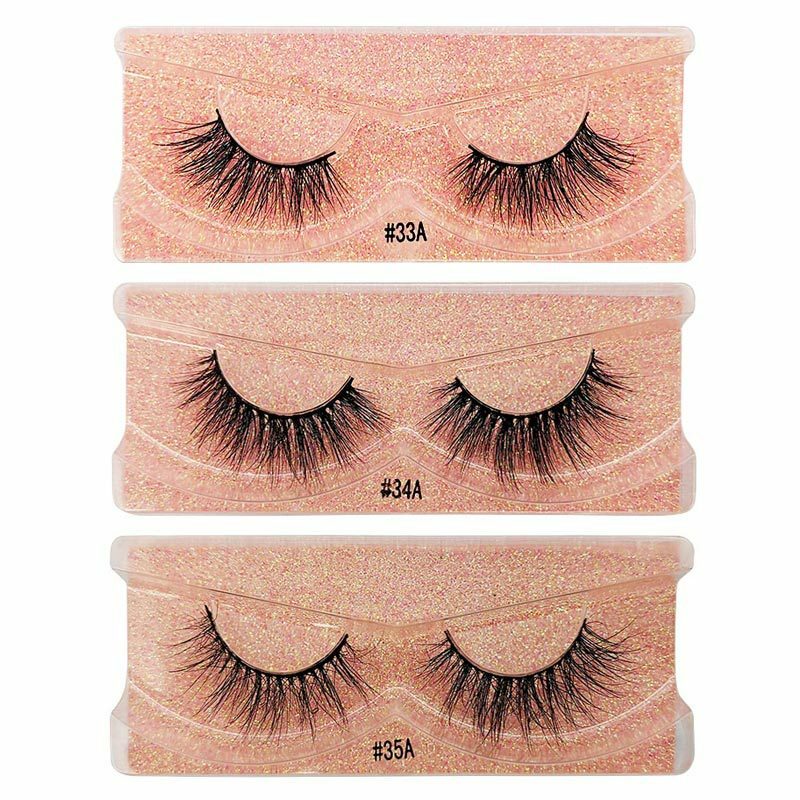 1 pair 3d mink lashes makeup dramatic lashes makeup wispy mink false eyelashes long natural thick fake lashes