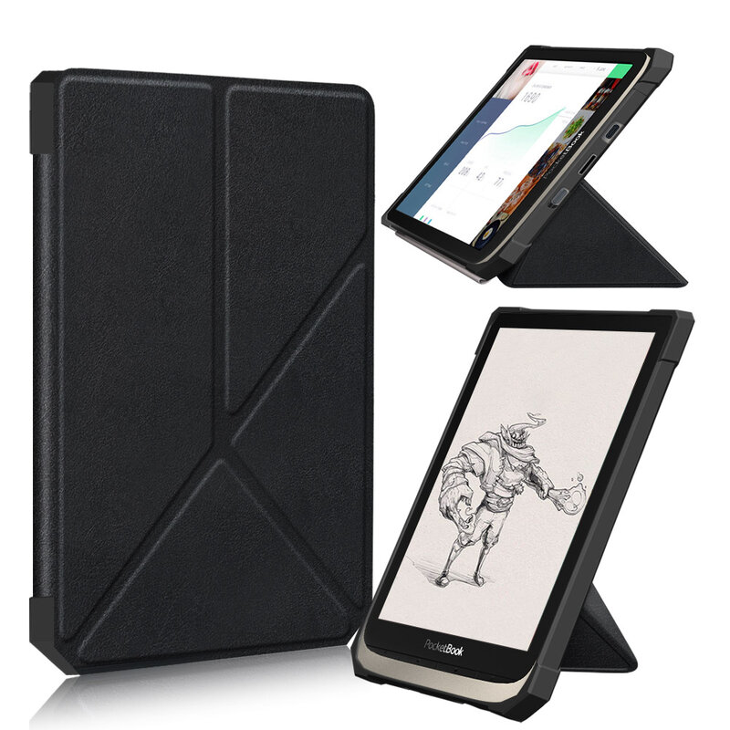 Étui Origami pour PocketBook 740, couverture de livre électronique multi-angle pour Pocketbook 3/3 Pro/colour 740