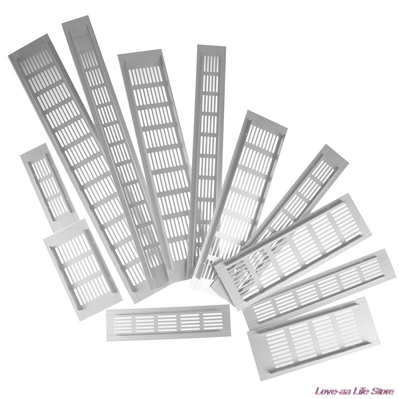 Rejilla de ventilación de aleación de aluminio, lámina perforada, conductos de pared blanca, cubierta de rejilla de ventilación