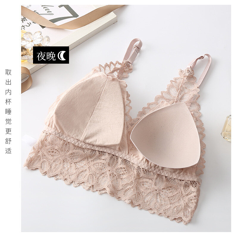 Women Lace Bra Sets Sexy Bralette Push Up Bra and Panties Lace Female Brassiere Seamless Underwear Embroidery Lingerie Set