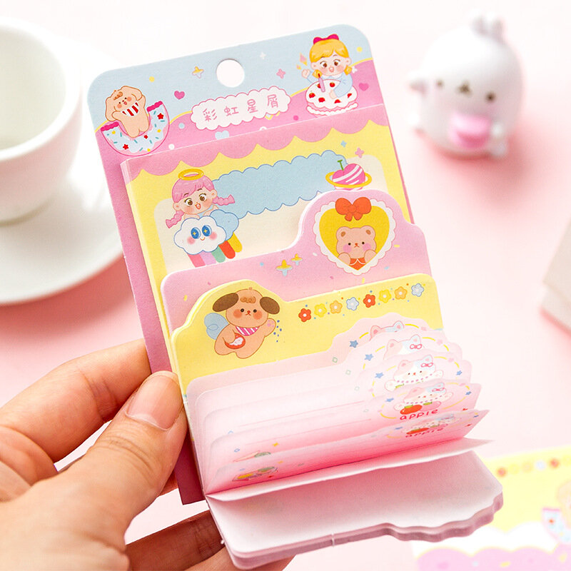 100 sztuk/partia podkładki Memo Sticky Notes Sweet Tea Diary Series od wróżki magiczne wiadomości od wróżki