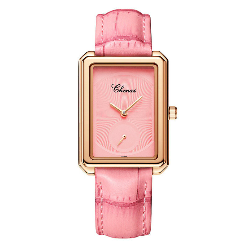 Relógio feminino bela ouro rosa enrugado, relógio de mulher lindo de alta qualidade, moda feminina, relógio de quartzo, presentes