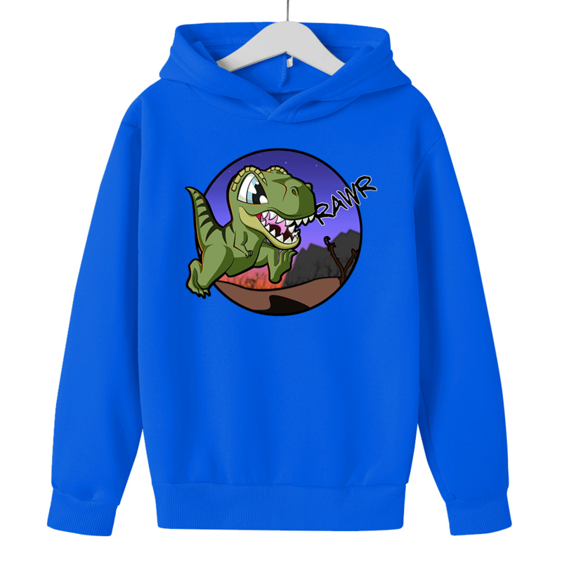 Herbst Kinder Sweatshirt Jurassic Century Park Hoodie für Kinder Hohe Qualität Beliebte Dinosaurier Kleidung Baby lose weiche Tops 4-14y