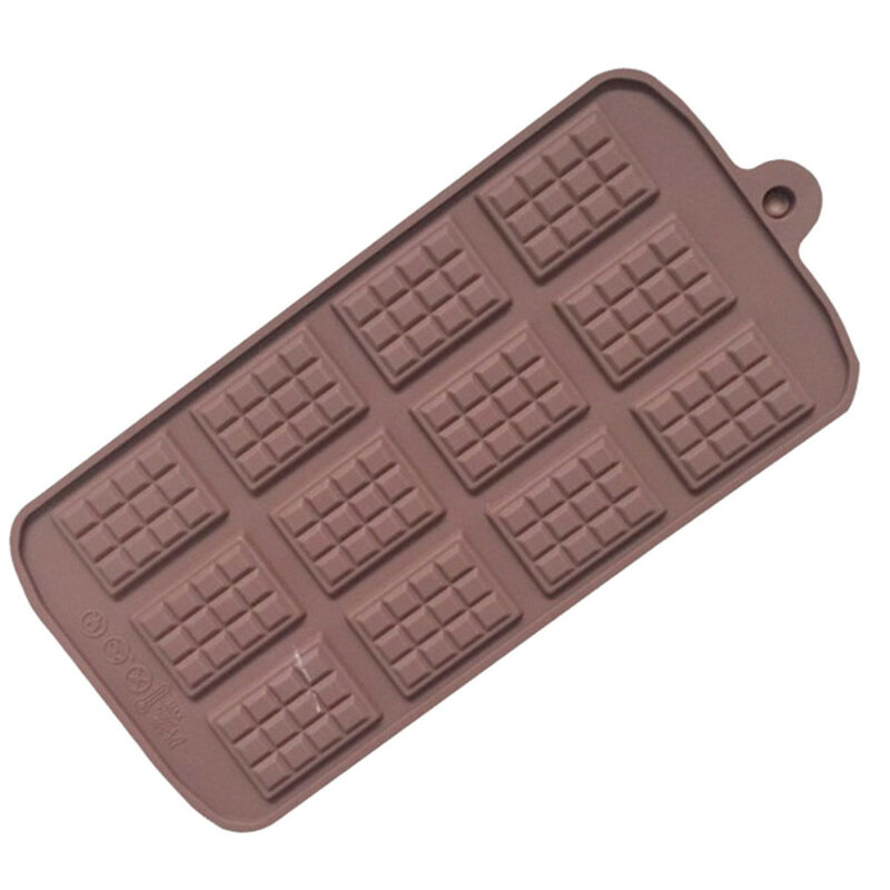 1pcs Silicone Mold 12 Cells Chocolate Mold Fondant Patisserie Candy Bar Mould Cake Mode Decoration Kitchen Baking Accessories