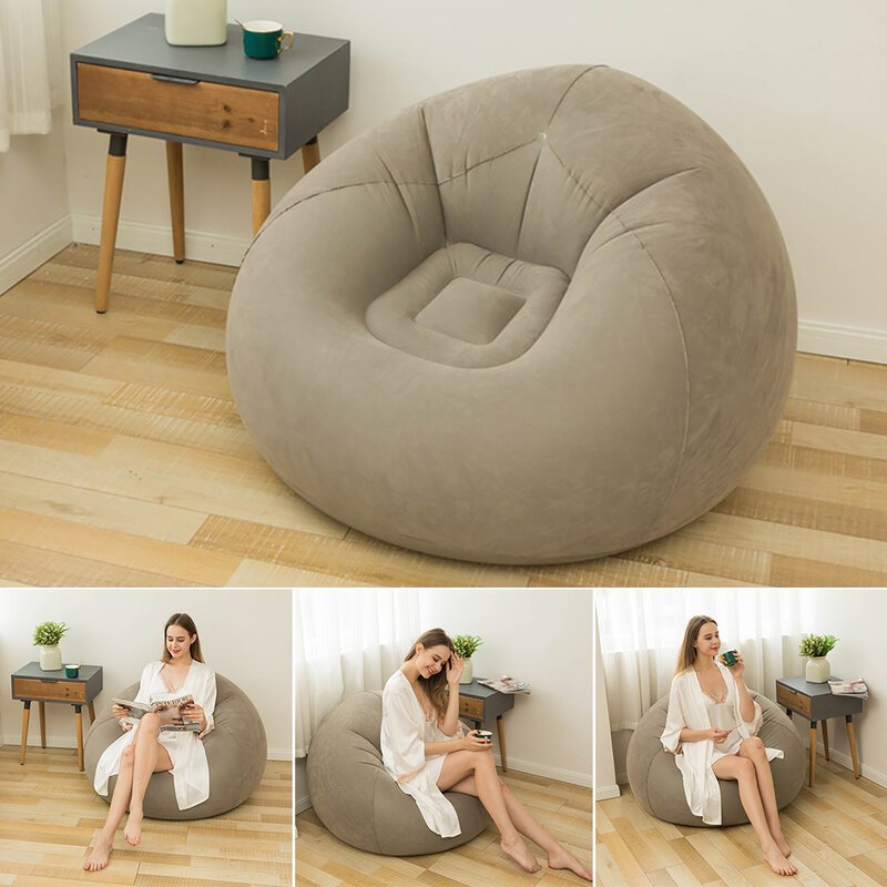 Confortable Chaise De Sac De Haricot Canapé Inclinable Salon Canapé Paresseux Gonflable