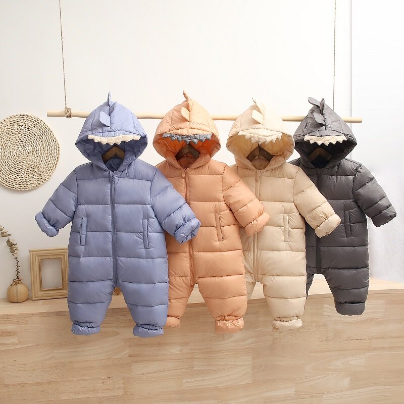 Noworodek ubrania dla dzieci Romper zima kreskówka Cute Baby Girl Out ubrania przytulić ubrania niemowlę zimowe ubrania odzież wspinaczkowa szata