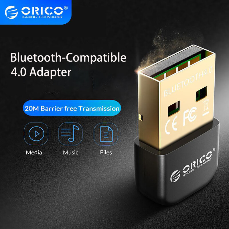 Orico-mini transmissor sem fio, usb, bluetooth, adaptador dongle compatível com 4.0 modo duplo, para windows 10, pc, computador, mouse, laptop