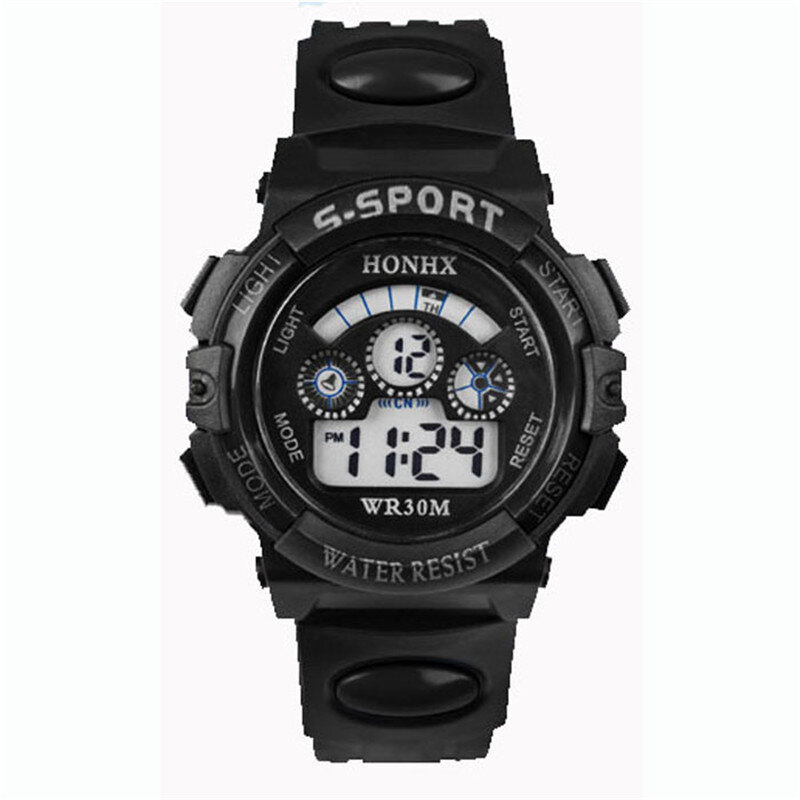 Hot Sale Waterproof Children Watch Boys Girls LED Digital Sports Watches Silicone Rubber watch kids Casual Watch Gift 623