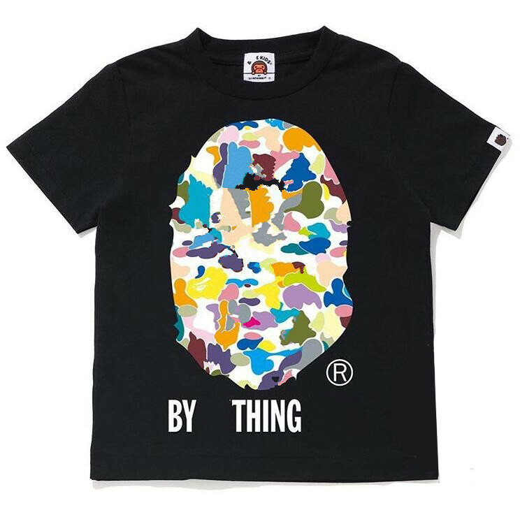 2021, Детская летняя футболка для мальчиков и девочек с разноцветным рисунком животных, стильная одежда в стиле хип-хоп