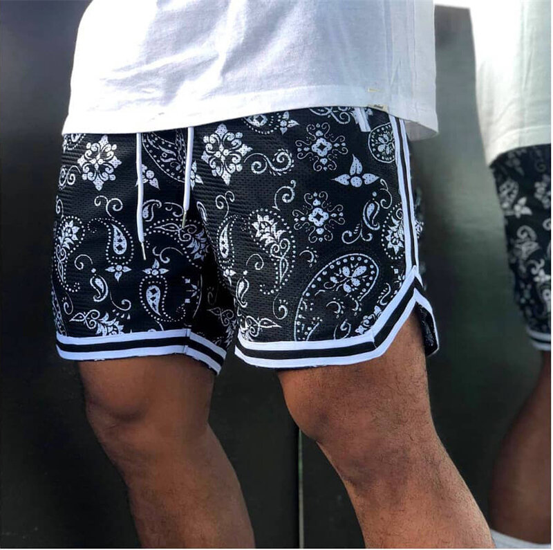 Camuflagem shorts mais recente malha de emenda respirável esportes fitness lazer calças basquete ao ar livre correndo shorts treinamento