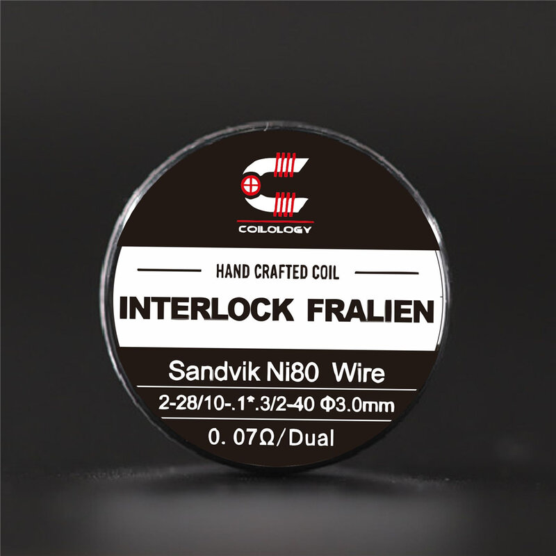 COILOLOGY Interlock Fralien manual coil, using SANDVIK NI80 wire, 100% manual processing