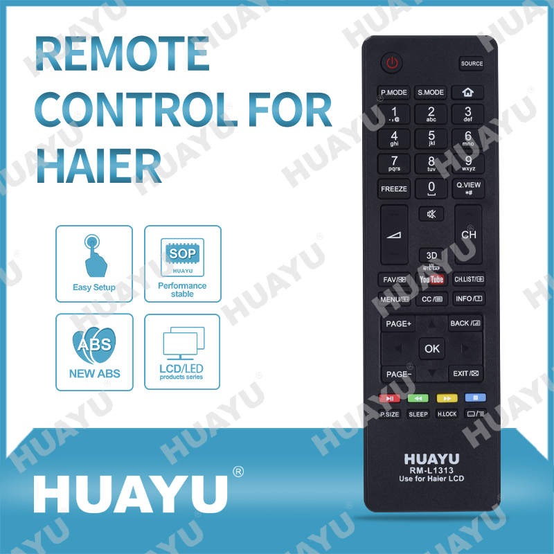 Télécommande universelle RM-L1313 pour TV LCD/LED HAIER, télécommande de remplacement