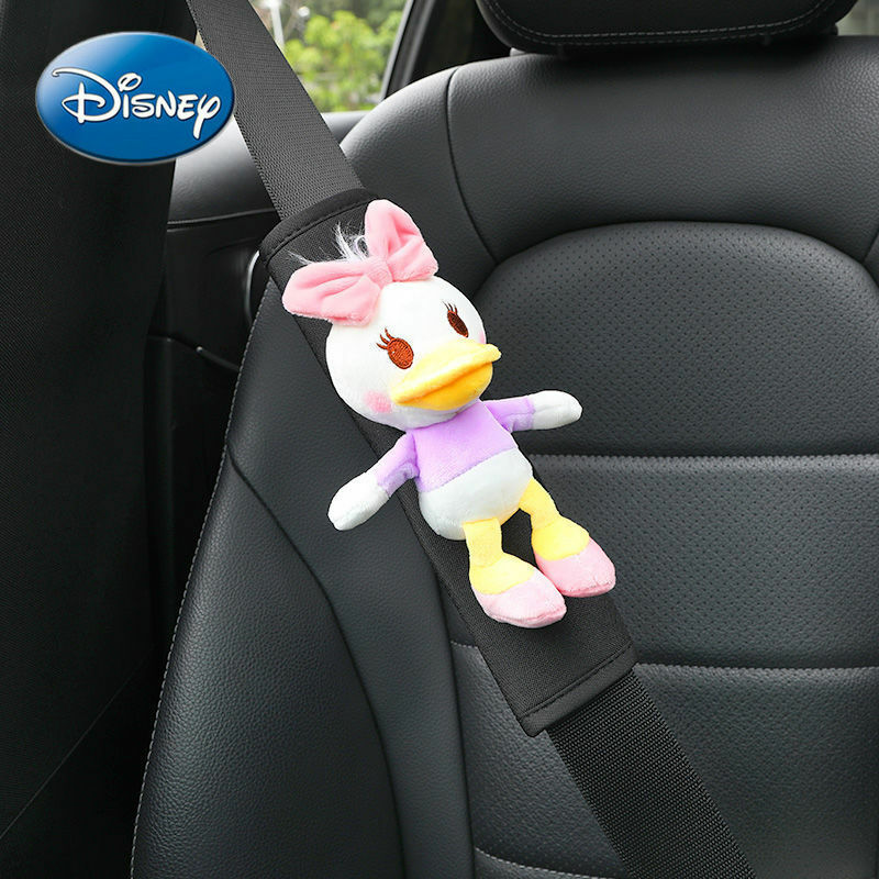 Disney Star Delu Shirley Rose รถที่นั่งเข็มขัดไหล่นุ่มและน่ารักรถ Universal ป้องกันภายในผลิตภัณฑ์