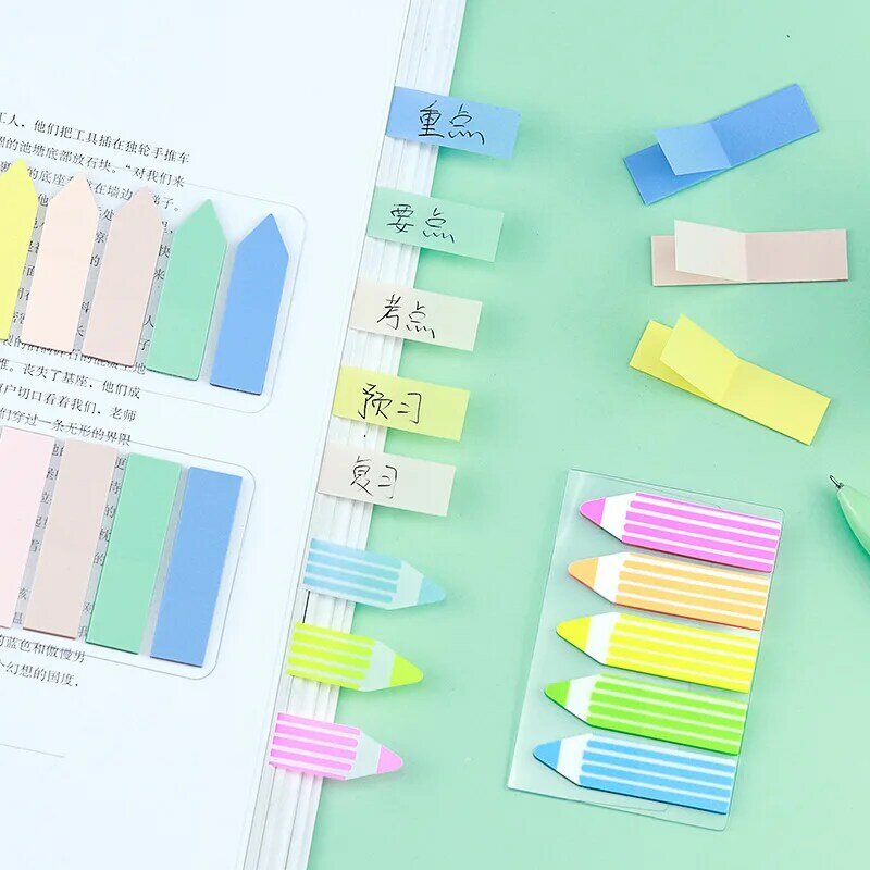 100แผ่น Macaron Series Sticky Notes Memo Pad สติกเกอร์สำหรับบันทึก Notepad บุ๊คมาร์ค Kawaii Planner ไดอารี่ Office อุปกรณ์โรงเรียน
