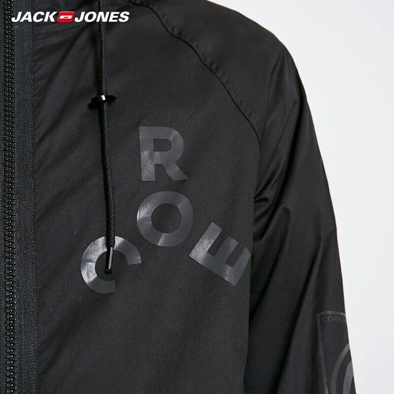 Jackjones 男性のフード付きロングコート trech コートオーバー膝ジャケットストリート | 219121549