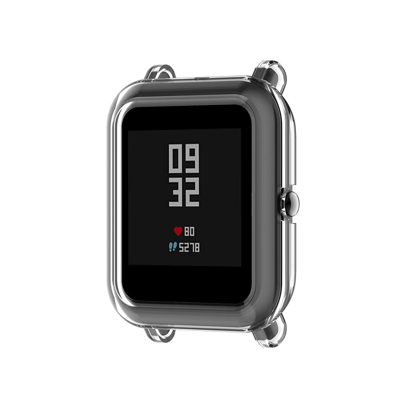 Nowy ochraniacz ekranu szczupła kolorowa ramka TPU skrzynki pokrywa chroń powłokę dla Xiaomi Huami Amazfit Bip Younth zegarek ochraniacz ekranu