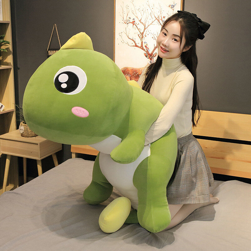 Dinozaur poduszka pluszowa zabawka lalka śpiąca duża poduszka lalka miś Kawaii lalka Anime niedźwiedź wypchana zabawka przytulić lalki urodziny prezenty