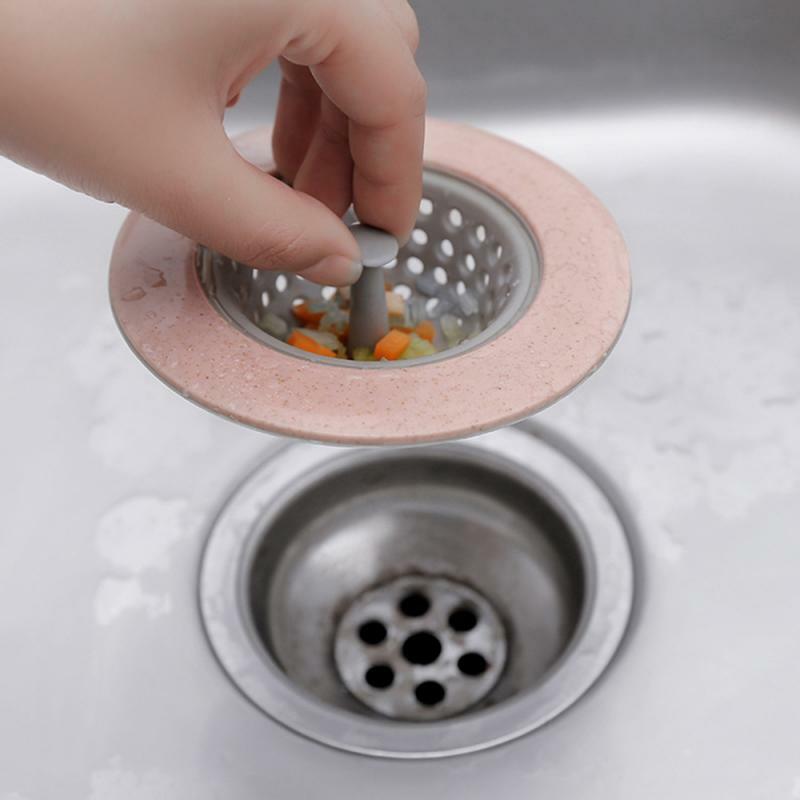 4 Color Optional Kitchen Filter Silicone Wheat Strainer Bathroom Shower Drain Sink Drains Sink Strainer For Kitchen Convenience