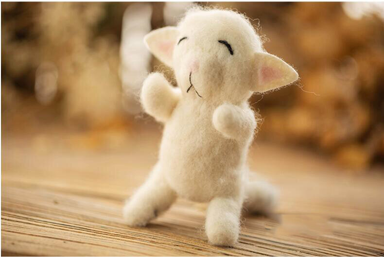 Puntelli per Fotografia neonato animali per bambini bambola di lana fatta a mano Fotografia accessori per Studio servizi fotografici