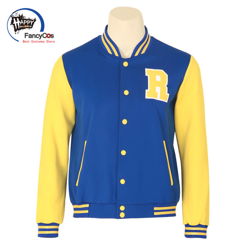 Archie clothing ws Riverdale Varsity Bomber R Letterman estate blu giacca felpa con cappuccio maglione Cosplay Costume adulto bambino XS-3XL