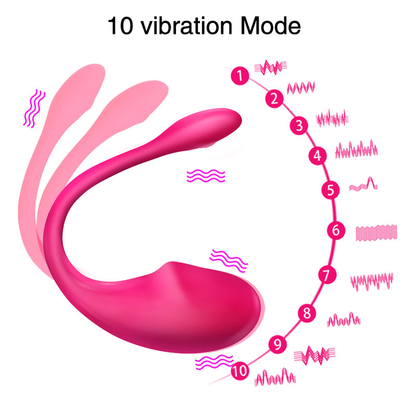 Huevo de silicona para masturbación femenina, huevo de salto erótico, vibrador con aplicación Bluetooth, estimulación del clítoris y del punto G