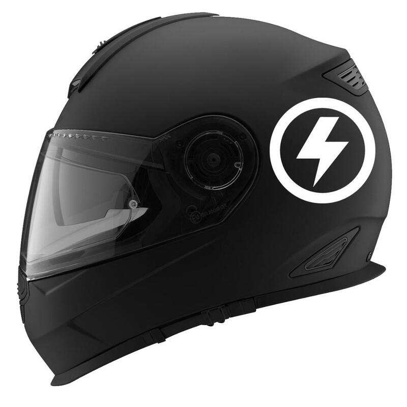 CMCT-anillo con círculos, Círculo Lightning-casco de carreras, usado para destapar Pegatinas a prueba de lluvia para coche, cubiertas antiarañazos, fa368