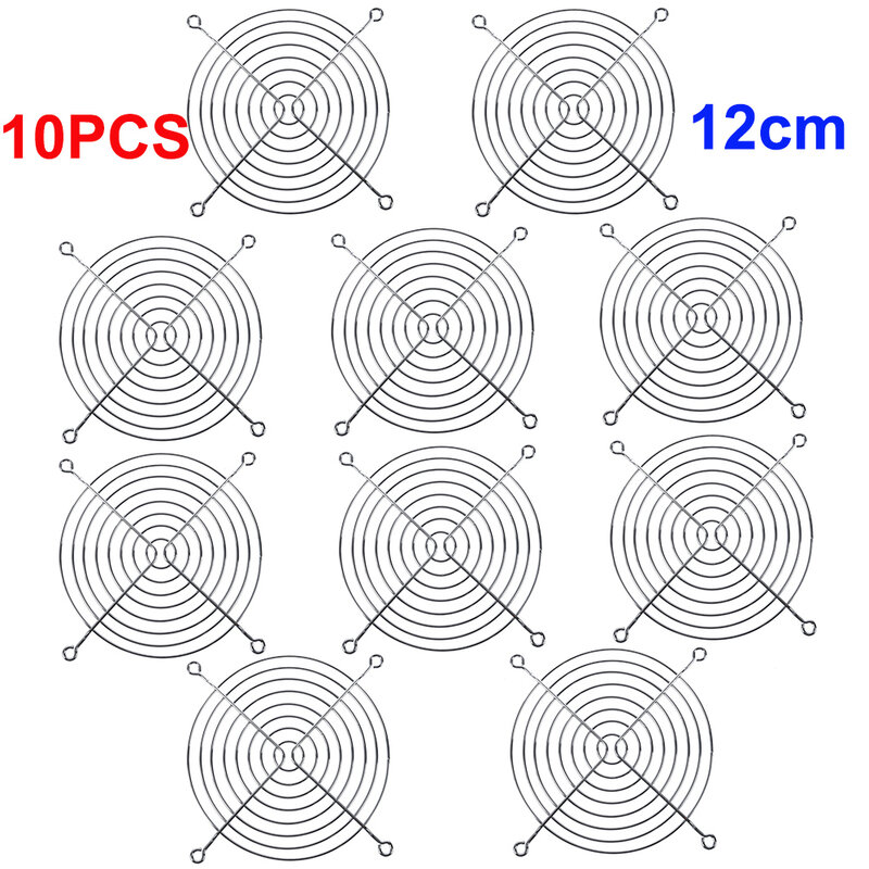 10 шт., Металлические накладки для вентилятора, 120 мм, 12 см
