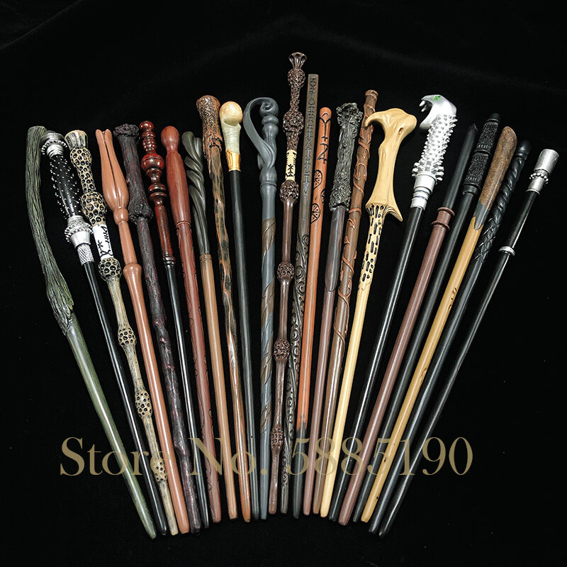 28 Kinds of Cosplay Magic Wands Metal/Iron Core Children Magic Toy Wand Gift No Box Package Prop Stage Magic Tric