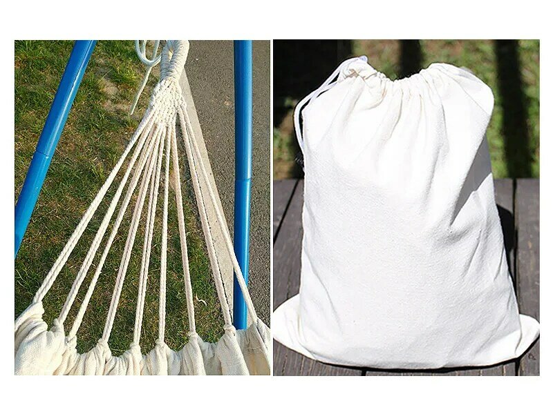 Swing-Bed Hammock Hanging Fabric Patio Double-Hammock Travel Outdoor Camping Canvas Hiking