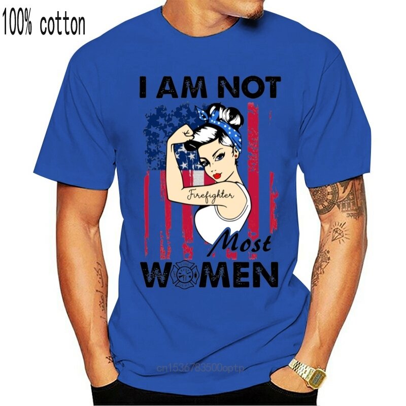 Novo bombeiro eu não sou a maioria das mulheres camiseta masculina algodão S-6XL(1)