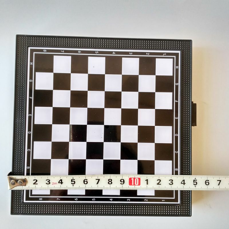 1 jeu d'échecs pliant magnétique en plastique échiquier jeu de société Portable enfant jouet de haute qualité et Durable