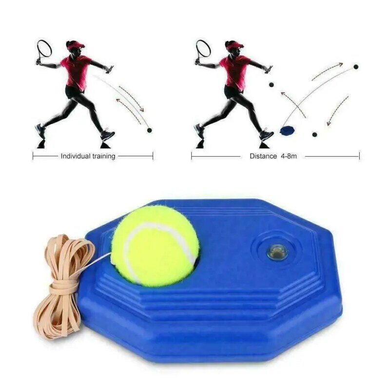 Tennis Supplies Trainer Self-study Aids Baseboard Player Practice Tool Supply With Elastic Rope Base Partner Sparring Device
