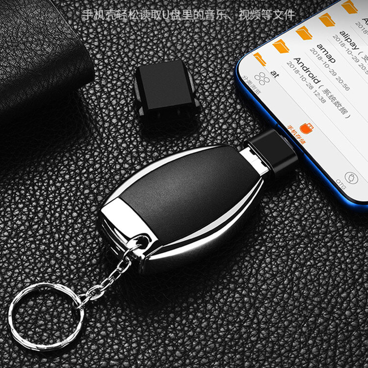 HUITENG-unidad flash USB 2,0, 512GB, 256GB, 128 GB, 64GB, 32GB, llave de coche, capacidad real