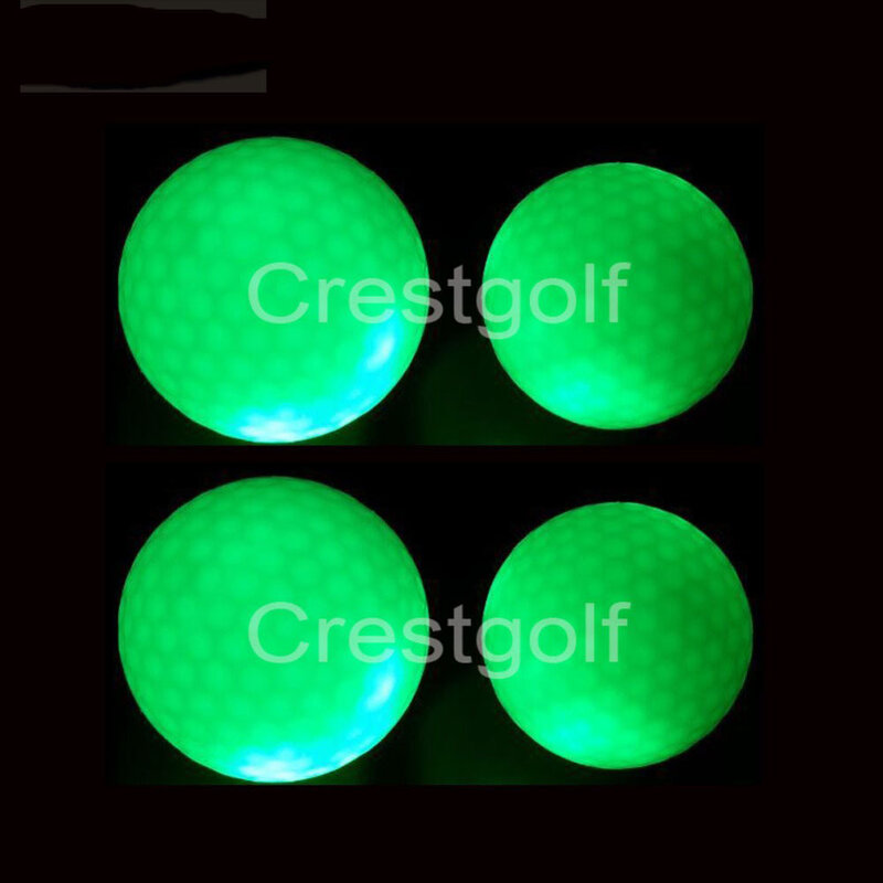 CRESTGOLF-pelotas de Golf Led hi-q USGA para entrenamiento nocturno, pelotas de práctica de Golf de lujo con 6 colores, 3 unidades