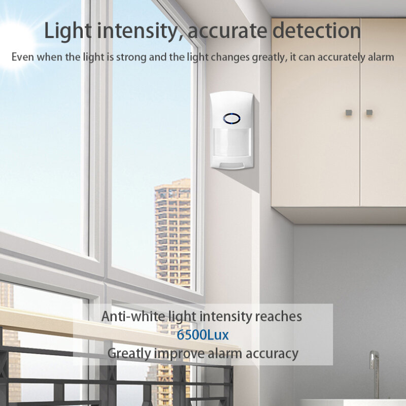 Tuya WiFi IR Smart PIR Motion Sensor ปลุกผ่าน Smartlife APP Real-Time Remote Monitor Smart Home Anti-theft การรักษาความปลอดภัย