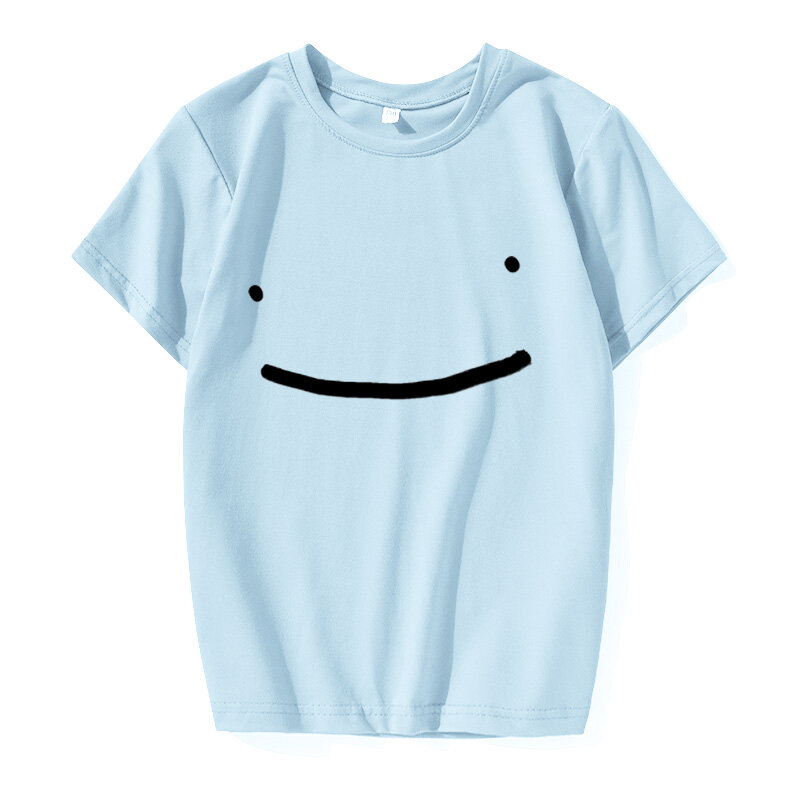 Camiseta de verano para niños Dreamwastaken, camisa de manga corta con cuello redondo, de algodón, holgada, informal, con patrón de dibujos animados