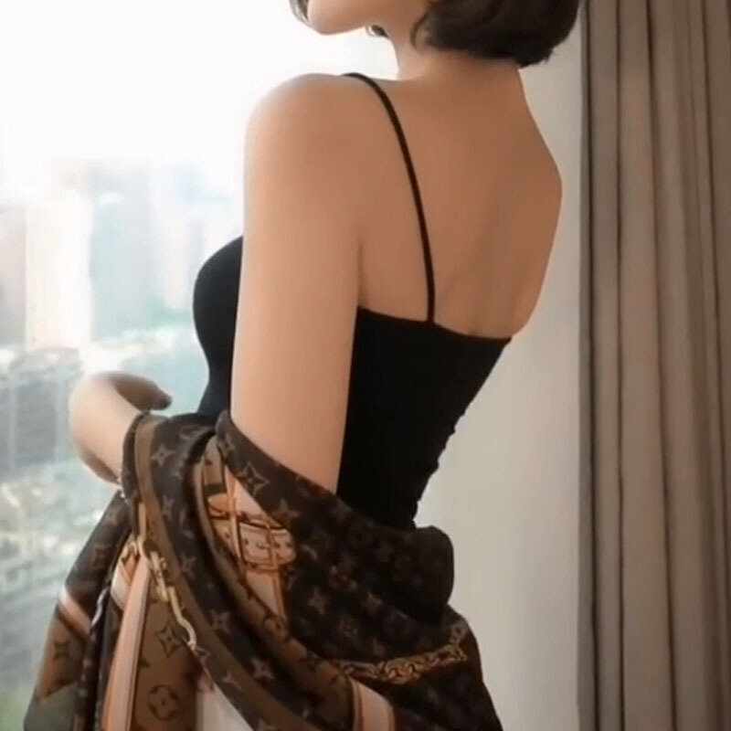 2020 nouveau foulard en soie femme crème solaire célébrité simulation soie longue rétro châle personnalisé