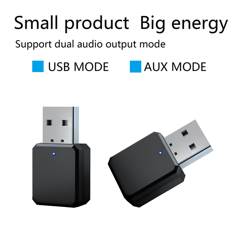 USB Bluetooth-compatible 5.1 Transmitter Receiver  2 in 1/ 3 in 1EDR Adapter Dongle 3.5mm AUX for TV PC Stereo Car HIFI Audio