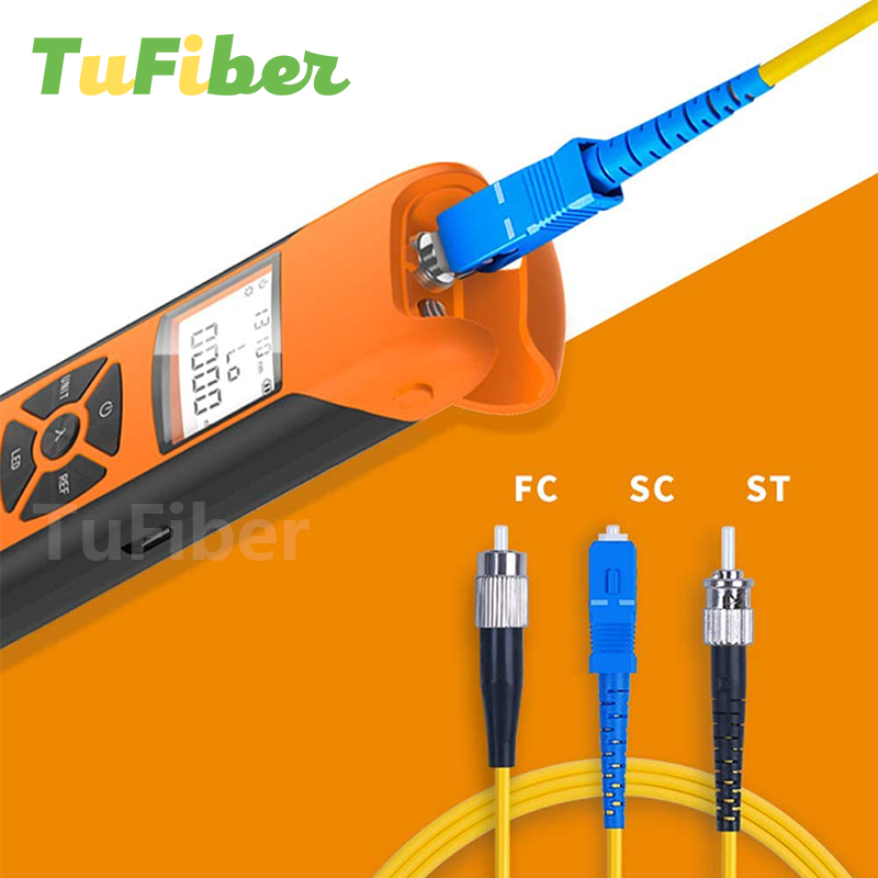 Medidor de potência óptica g10 nova alta precisão bateria recarregável fibra óptica medidor de energia com luz flash opm frete grátis