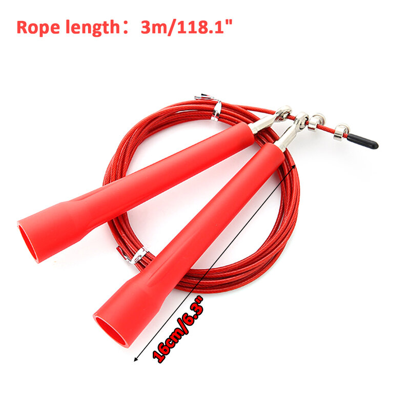 3メートルの特殊なベアリング極端な速度ロープ好気性鋼線ロープ長さ調節可能なジャンプロープフィットネス機器スキップスキップロープ