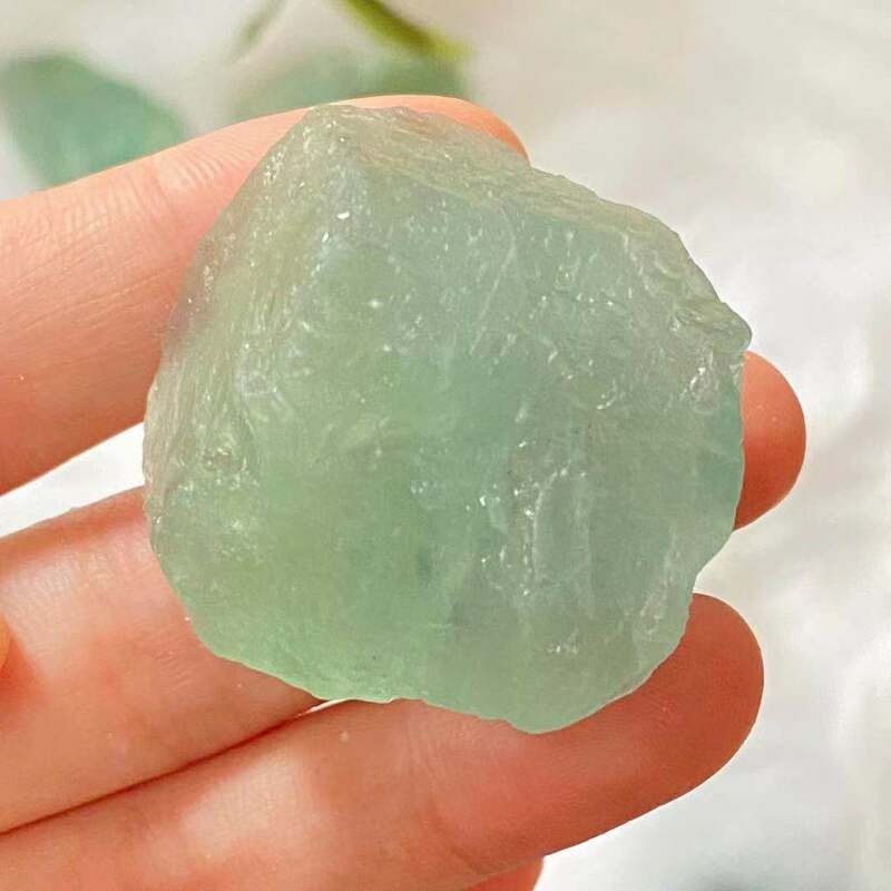 Natural green fluorite crystal quartz mineral specimen Reiki healing