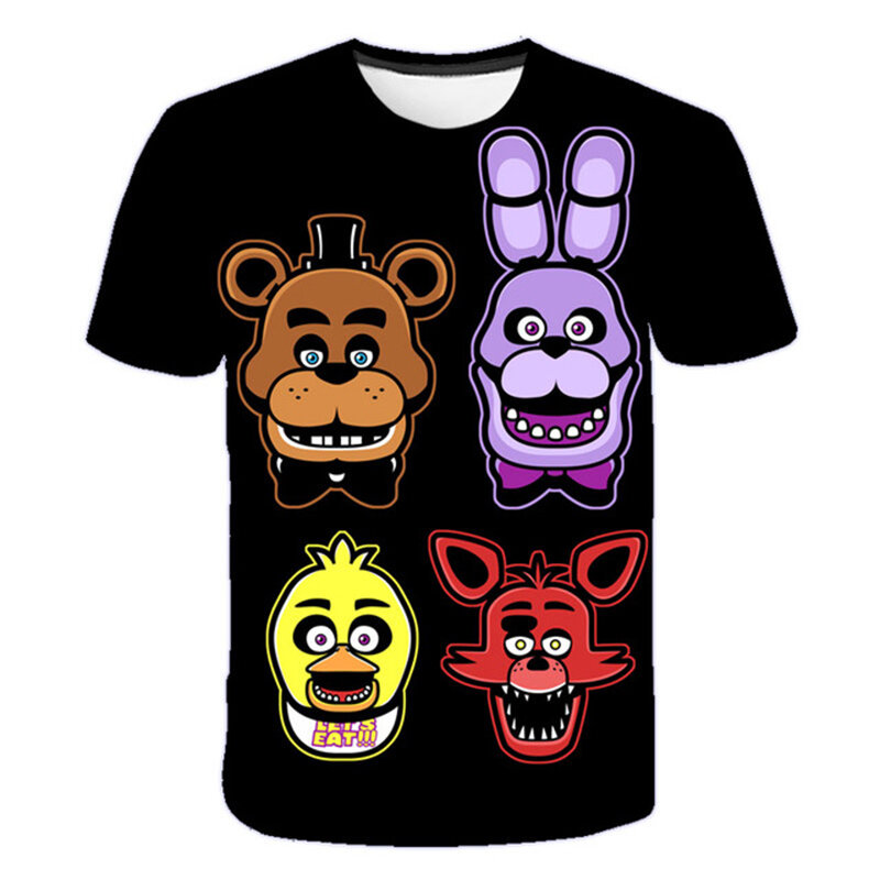Desenho Animado Cinco Noites Na Freddys Fnaf Sweatshirt Para Roupas De  Capuz Camisetas De