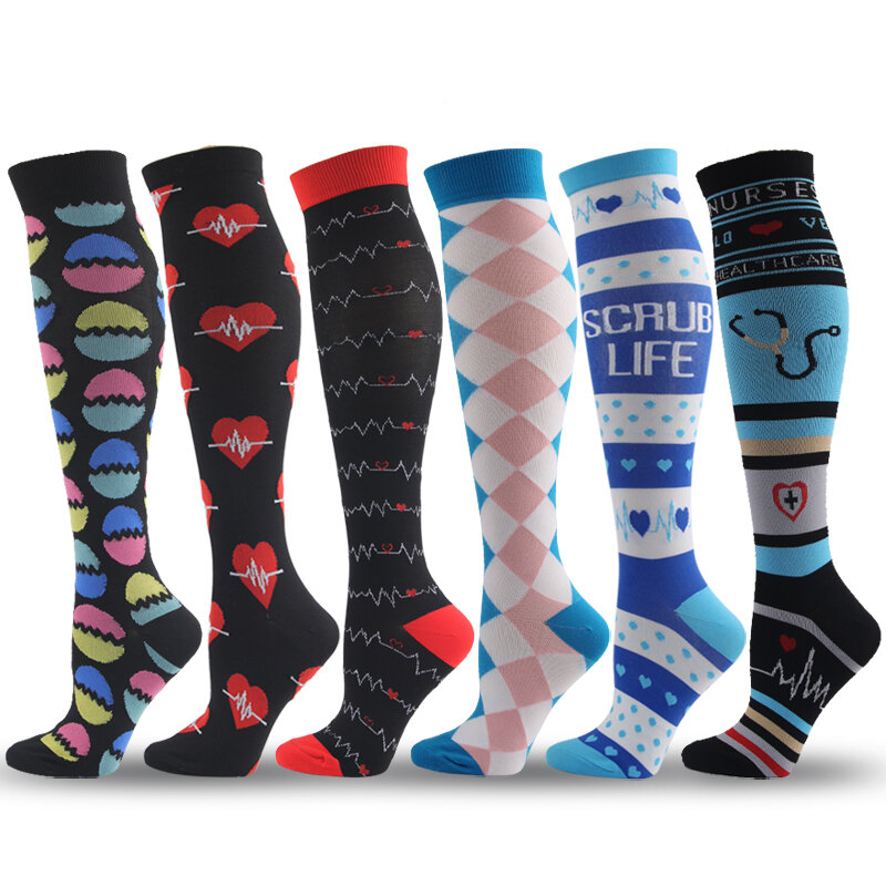 Dropship Compression Stockings Socks Men/women Pack Unisex Sports Socks Lot Prevent Varicose Veins Nurse Socks Football