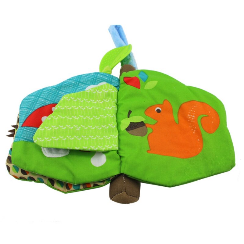 Мягкие игрушки для новорожденных детей, Обучающие Развивающие игрушки с животными, подарки для книг